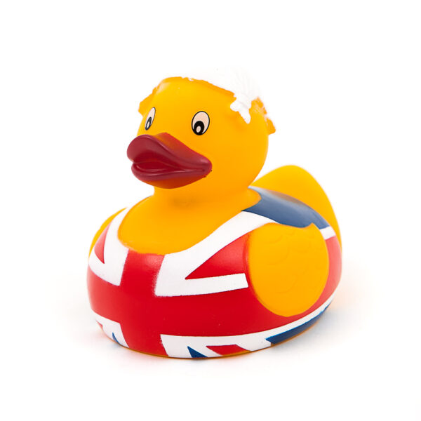 Union Jack with Hanky Rubber Duck