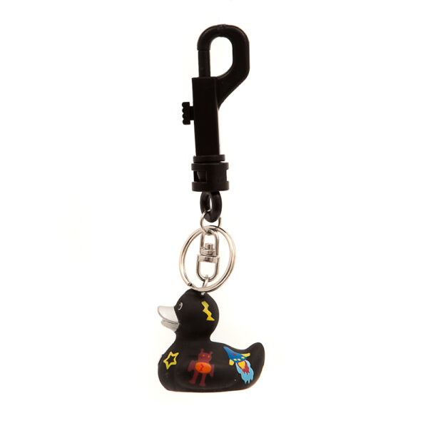BUD Mini Luxury Rockets and Robots Rubber Duck Keyring (Discontinued)