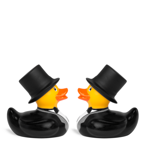 BUD Mini Deluxe Groom and Groom Rubber Duck Set