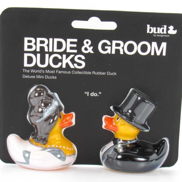 BUD Mini Deluxe Bride and Groom Rubber Duck Set
