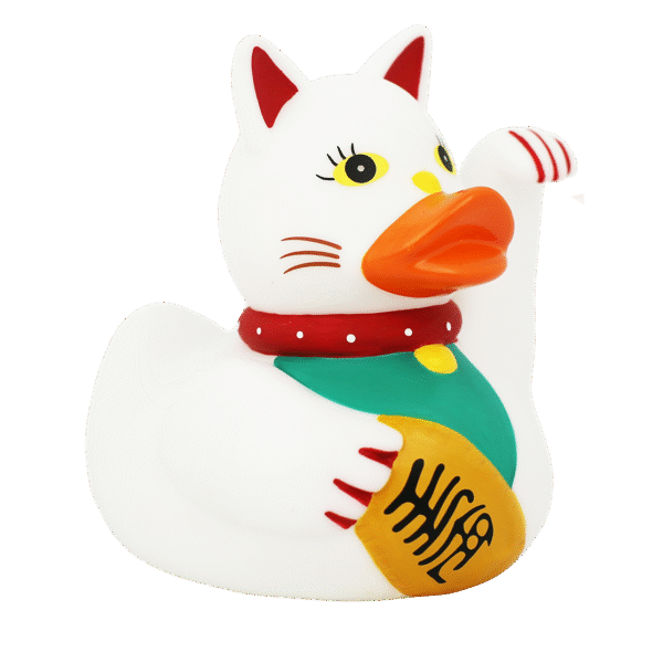 Lucky Cat Rubber Duck