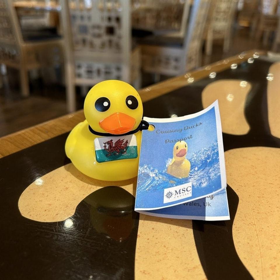rubber duck in a bottle