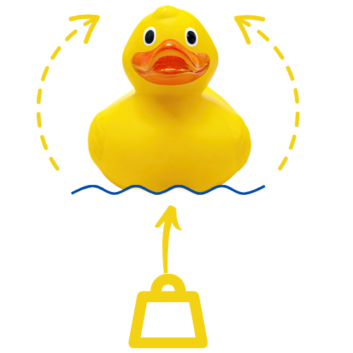 Hook A Duck 1 Always float upright