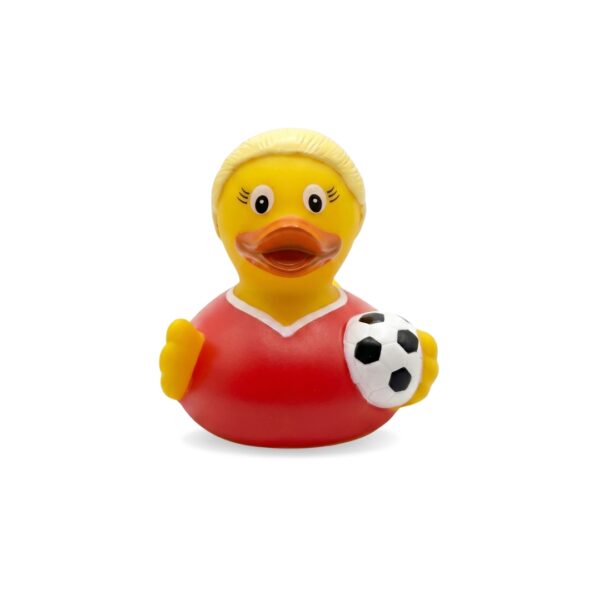 Female Football Rubber Duck